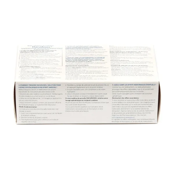 Dacudose solution pour lavage ophtalmique