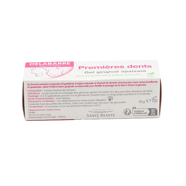 Delabarre Premières dents Gel gingival apaisant