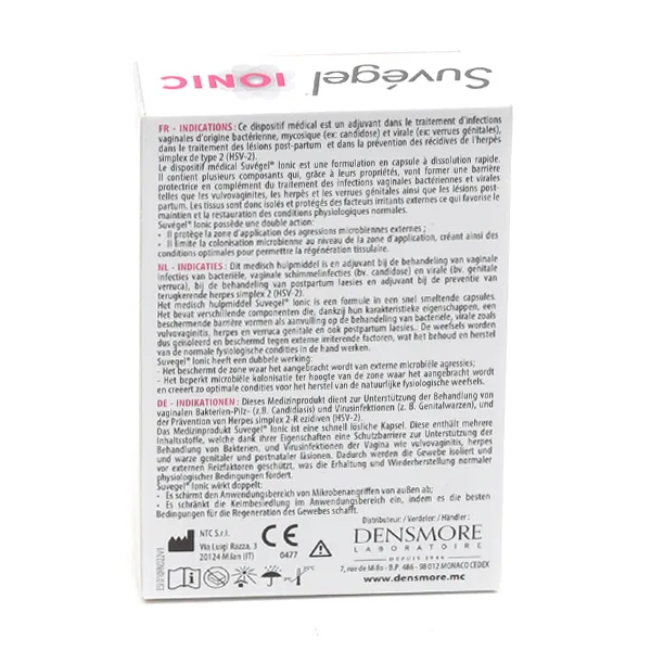 Suvégel Ionic capsules vaginales