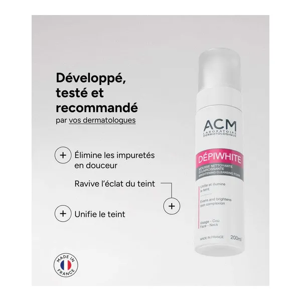 ACM Dépiwhite Mousse nettoyante éclaircissante