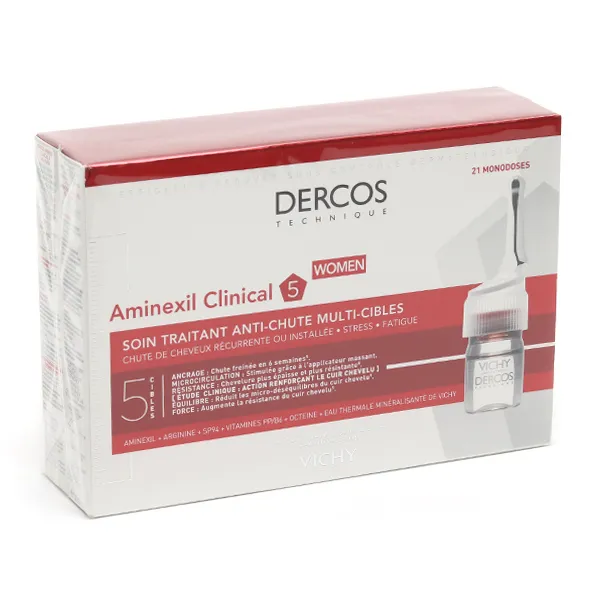 Vichy Dercos Aminexil Clinical 5 femme unidoses