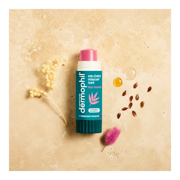 Dermophil Indien stick lèvre protection teinté rose poudré