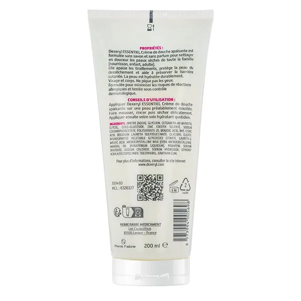 Dexeryl Essentiel crème de douche apaisante