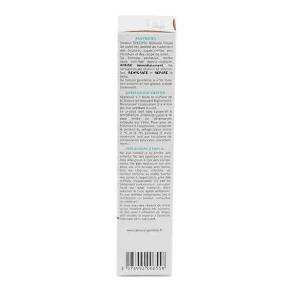 Dexeryl Specific Brûlures & Coups de soleil