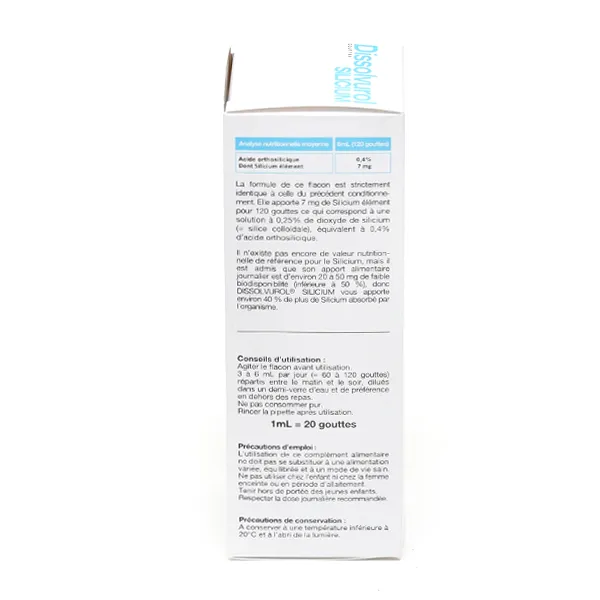 Dissolvurol silicium gouttes
