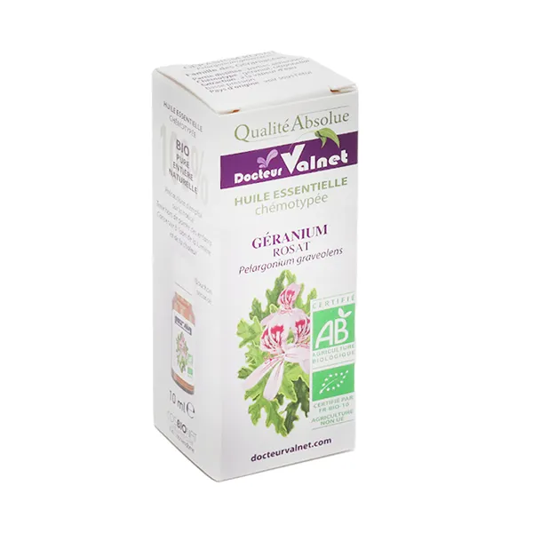 Docteur Valnet  huile essentielle de Géranium rosat Bio
