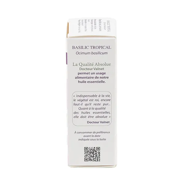 Docteur Valnet huile essentielle de Basilic tropical Bio