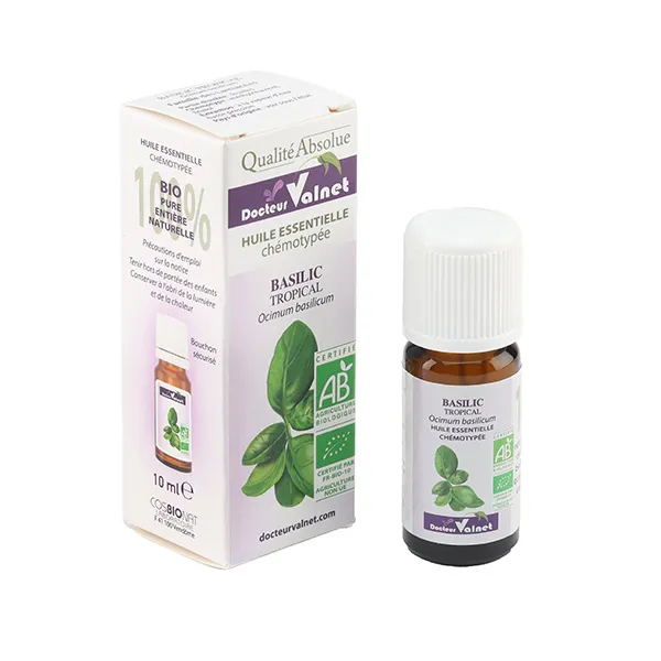 Docteur Valnet huile essentielle de Basilic tropical Bio