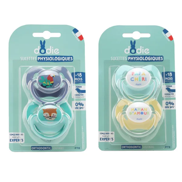 Dodie sucette physiologique silicone +18 mois