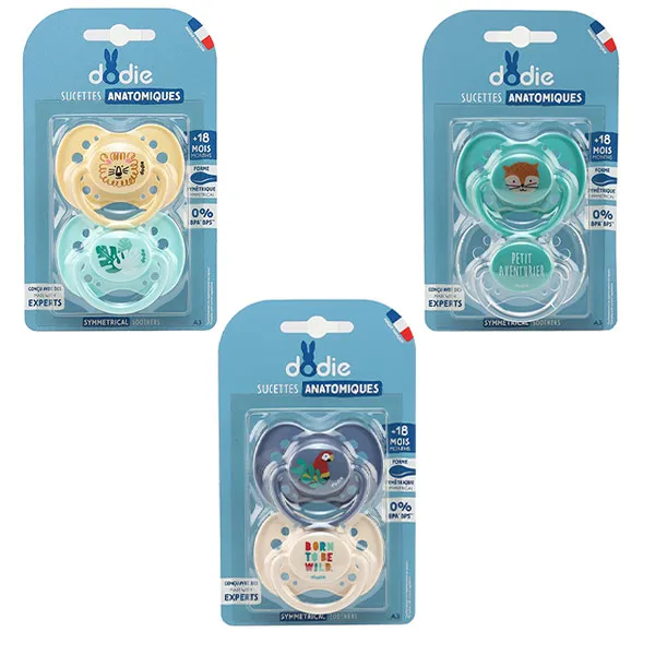Dodie Sucette anatomique silicone +18 mois