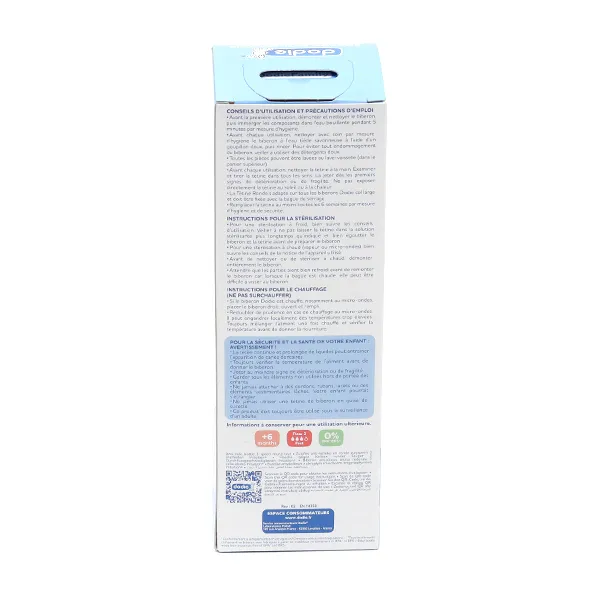 Dodie Biberon Tétine ronde débit rapide 330 ml