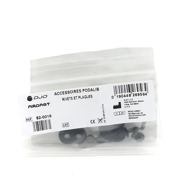 Aircast Podalib plaques et rivets