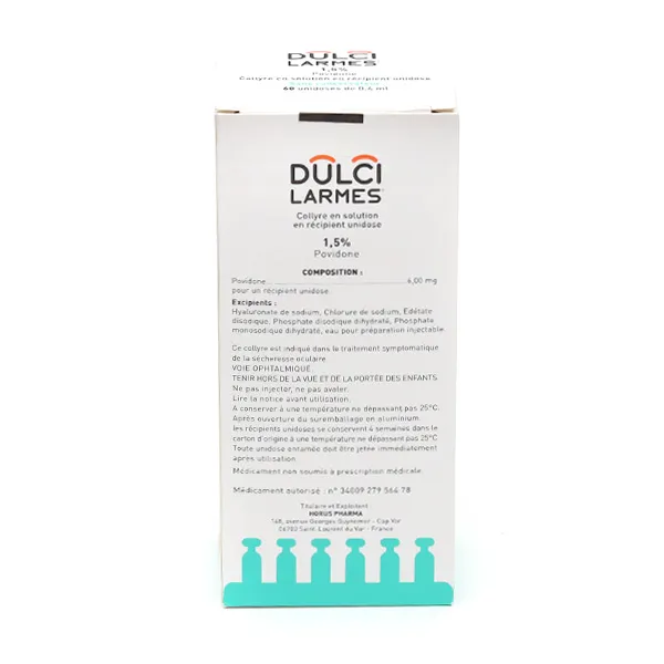 Dulcilarmes 1,5 % collyre