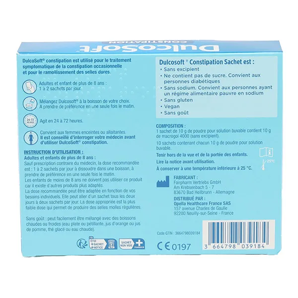 Dulcosoft sachets