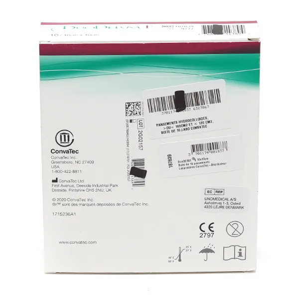 Convatec Duoderm E pansement hydrocolloide épais
