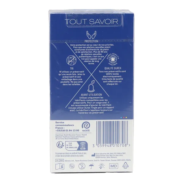 Durex Classic Jeans XL préservatifs