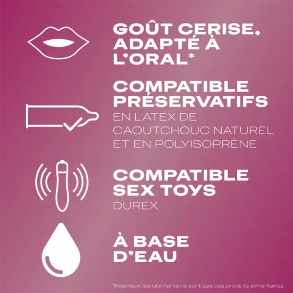 Durex Crazy Cherry gel lubrifiant cerise