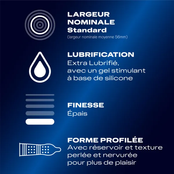 Durex Orgasm'Intense préservatifs