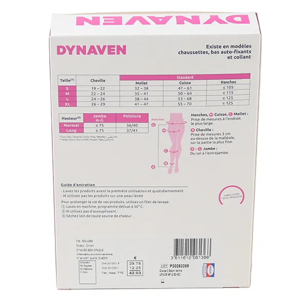 Sigvaris Dynaven Semi-opaque Collant de Contention Femme Classe 2