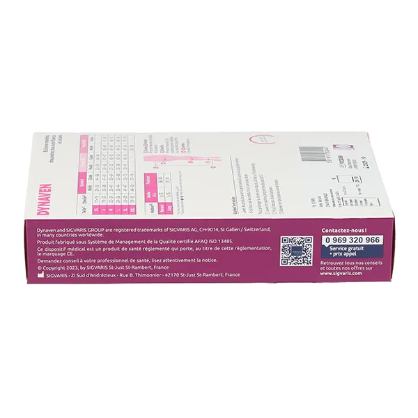 Sigvaris Dynaven Semi-opaque Bas de contention Femme Classe 2