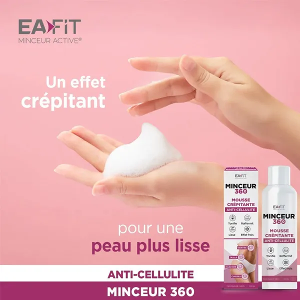 Eafit Minceur 360 Mousse crépitante anti cellulite
