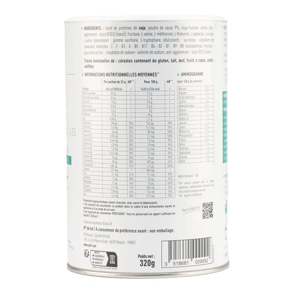 Eafit Protisoya en-cas hyperprotéiné chocolat