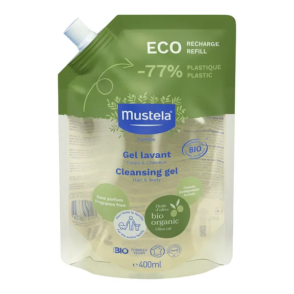 Mustela gel lavant corps et cheveux Bio