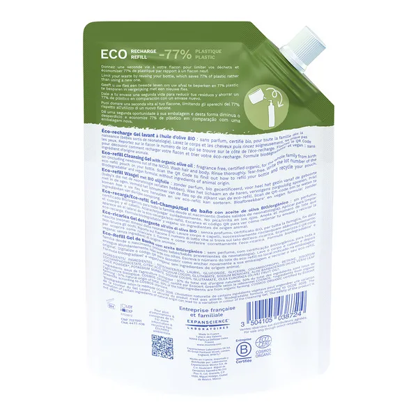 Mustela gel lavant corps et cheveux Bio