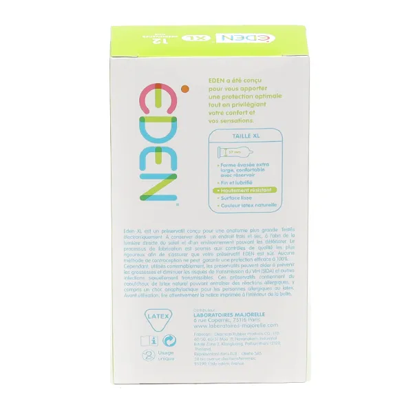 Eden XL préservatifs
