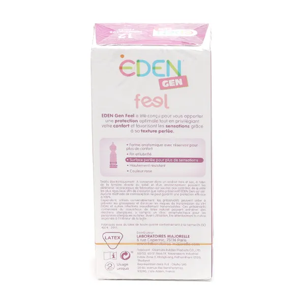 Eden Gen Préservatifs perlés Feel
