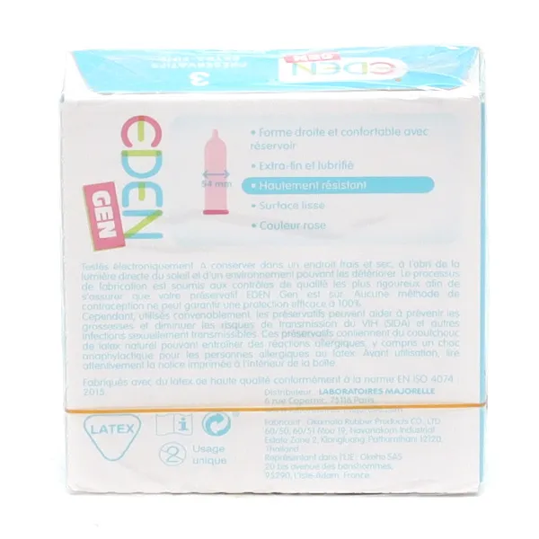 Eden Gen Préservatif Extra-fin