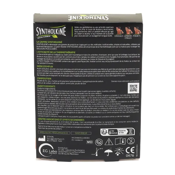 Syntholkiné patchs flexibles multi-zones