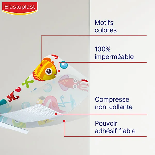 Elastoplast Waterproof Pansements imperméables enfant