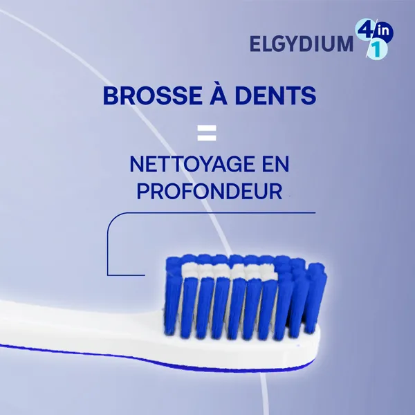 Elgydium Brosse à dent 4 en 1 medium