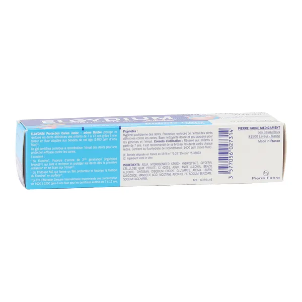 Elgydium dentifrice Junior goût Bubble