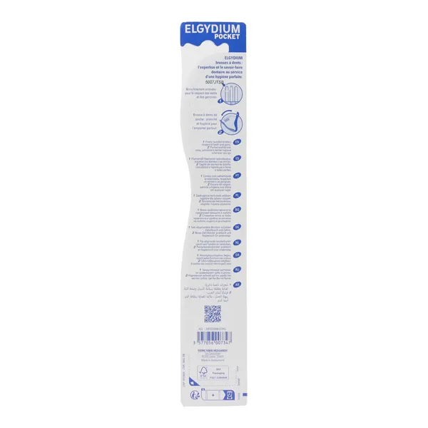 Elgydium Pocket Brosse à dents de voyage medium
