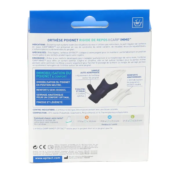 Attelle de poignet Carp'Immo Epitact