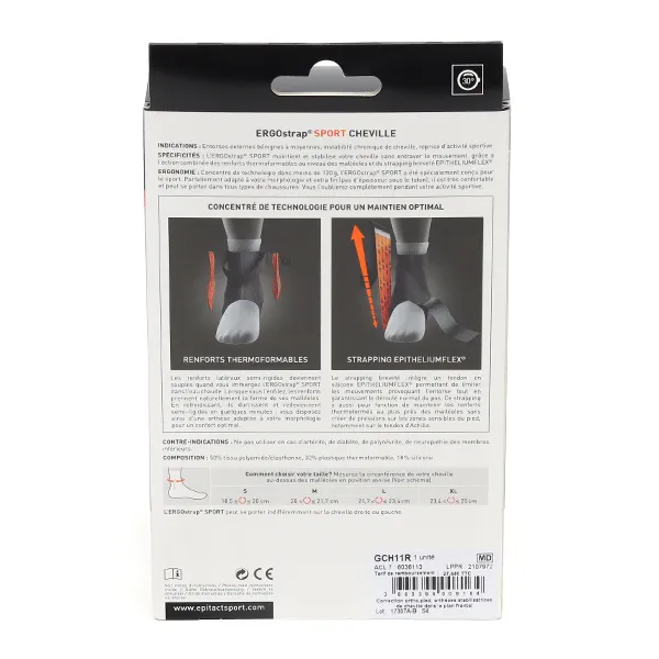 Epitact Sport Ergostrap Strapping pour Cheville