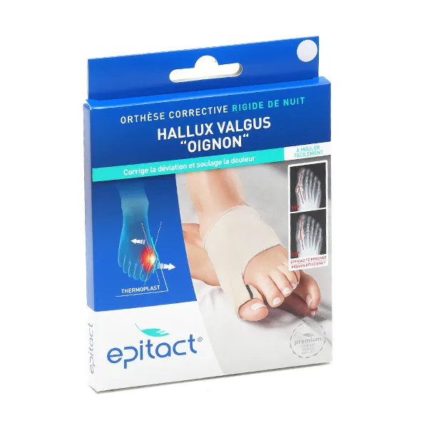 Epitact Thermoformable orthèse nuit hallux valgus