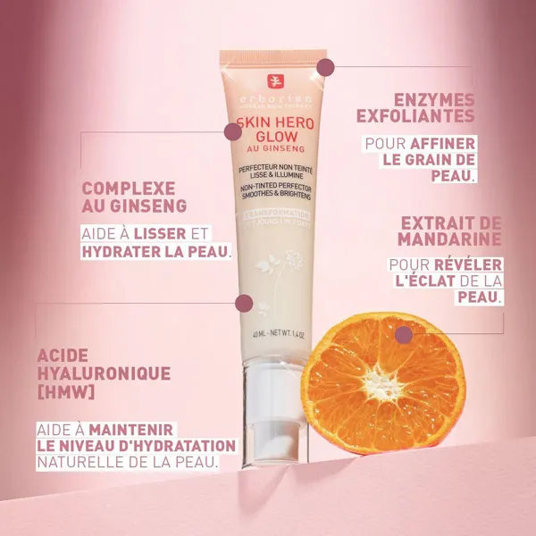 Erborian Skin Hero Glow Perfecteur de peau non teinté