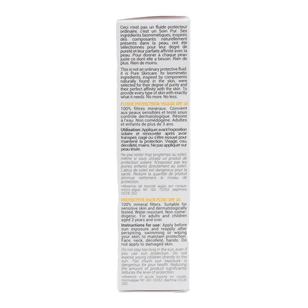 Etat pur fluide solaire protecteur visage SPF 30