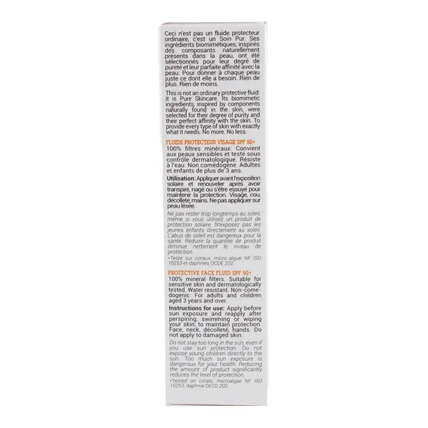 Etat pur Fluide solaire protecteur visage SPF50+