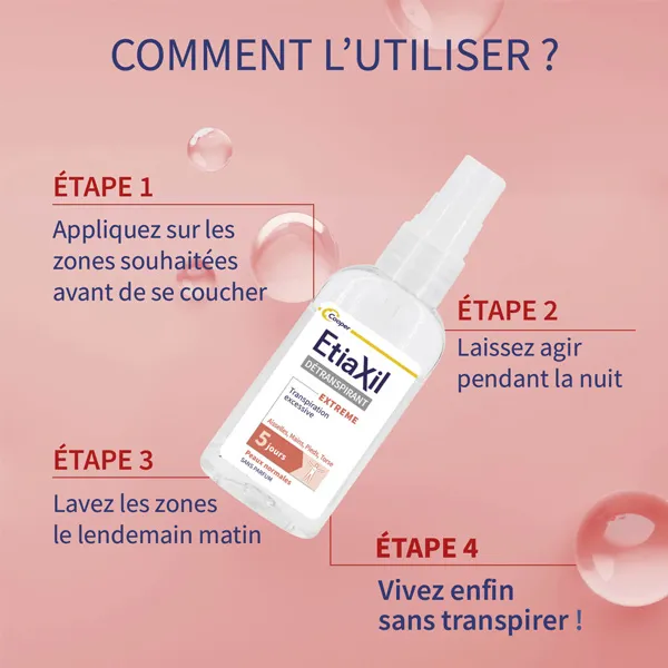 Etiaxil Détranspirant Extreme Multizones Peaux normales spray