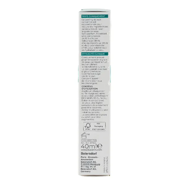 Eucerin DermoPure Peeling 10 soin de nuit rénovateur