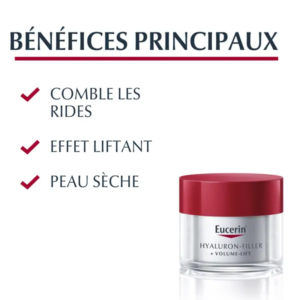 Eucerin Hyaluron Filler Volume-lift soin de jour SPF 15 peau sèche