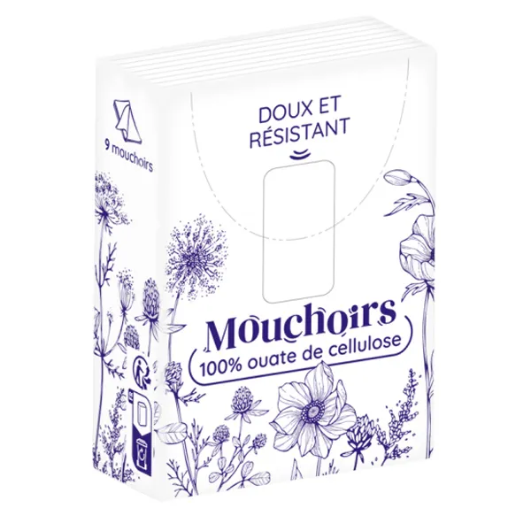 Paquets de mouchoirs en papier compact Euromedis