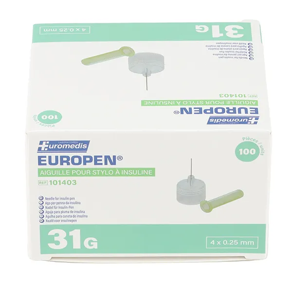 Europen aiguille pour stylo à insuline x 100