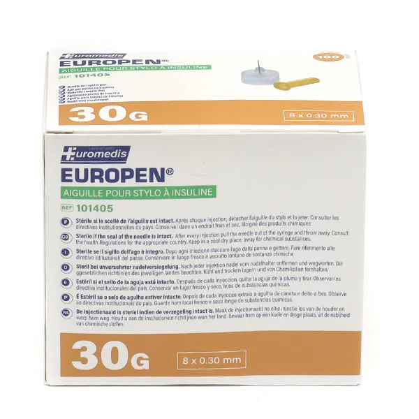 Europen aiguille pour stylo à insuline x 100