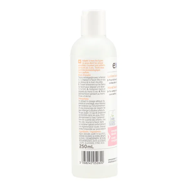Lotion lavante mains et corps Exeol Skin