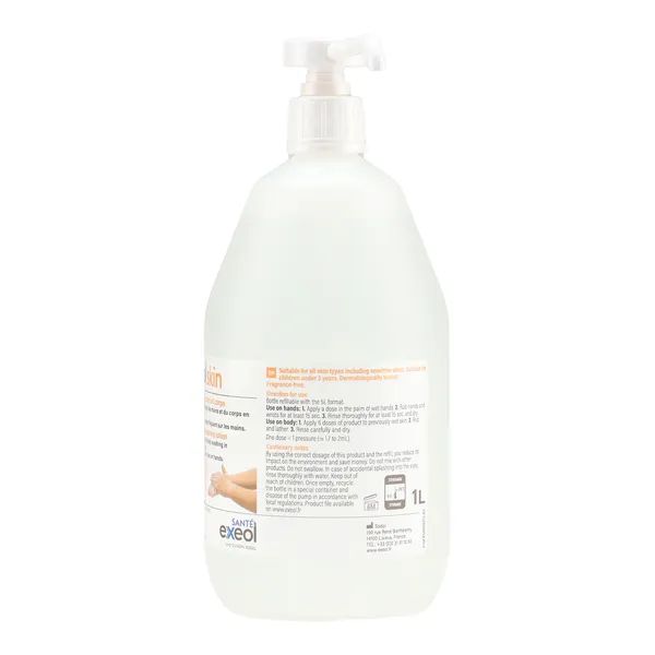 Lotion lavante mains et corps Exeol Skin